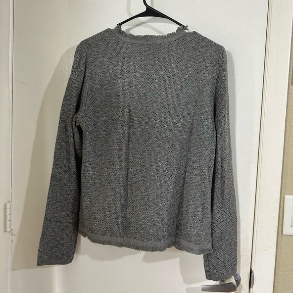 Ann Taylor size small, fringe trimmed cardigan - Picture 8 of 9